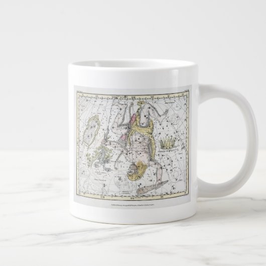 Karte des Sternbildes VIII Jumbo-Tasse (Rechts)