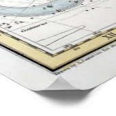 Karte des Sternbilds XXVI Poster (Ecke)