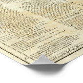 Karte des Südamerika-Abschnitts Poster (Ecke)