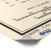 Karte des Sudan (1963) Poster (Ecke)