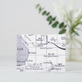 Karte des Südpazifik (Stehend Vorderseite)