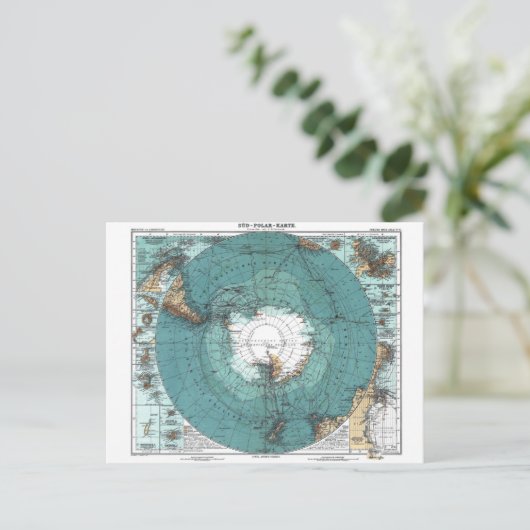 Karte des Südpols (Stehend Vorderseite)