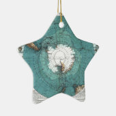 Karte des Südpols Keramik Ornament (Rechts)