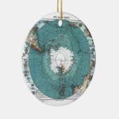 Karte des Südpols Keramikornament (Rechts)