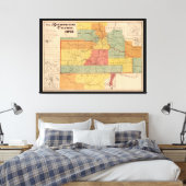 Karte des südwestlichen Colorado (1893) Leinwanddruck (Insitu (Schlafzimmer))