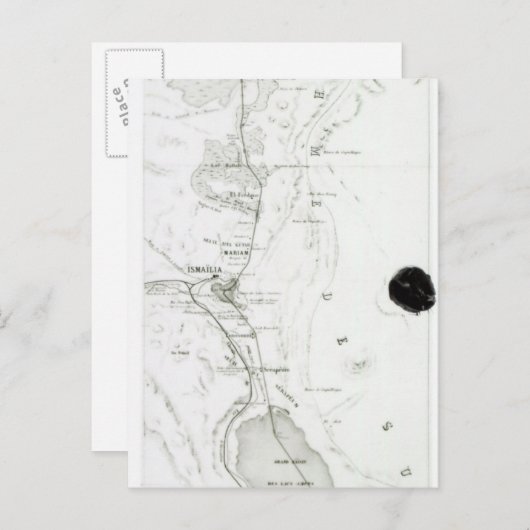 Karte des Suez-Kanals, c.1869 (Vorne/Hinten)