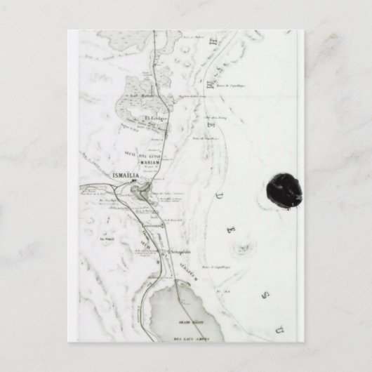 Karte des Suez-Kanals, c.1869 (Vorderseite)