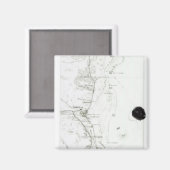 Karte des Suez-Kanals, c.1869 Magnet (Vorderseite/Rückseite)