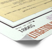 Karte des Tahoe-Sees (1987) Poster (Ecke)