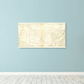 Karte des Tennessees Leinwanddruck (Insitu (Holzboden))