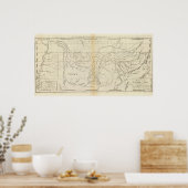 Karte des Tennessees Poster (Küche)