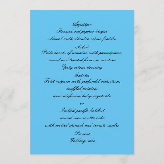 Karte des tropischen Beach Floral Wedding (Rückseite)