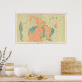 Karte des Uinkaret Plateaus Poster (Küche)