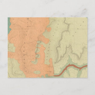 Karte des Uinkaret Plateaus Süd Hälfte