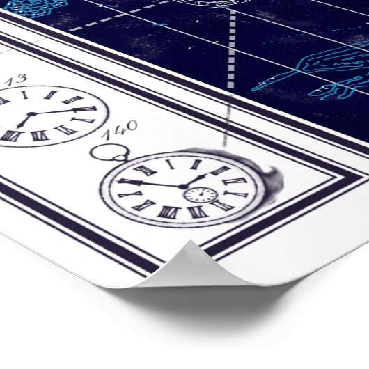 Karte des Universums Poster (Ecke)