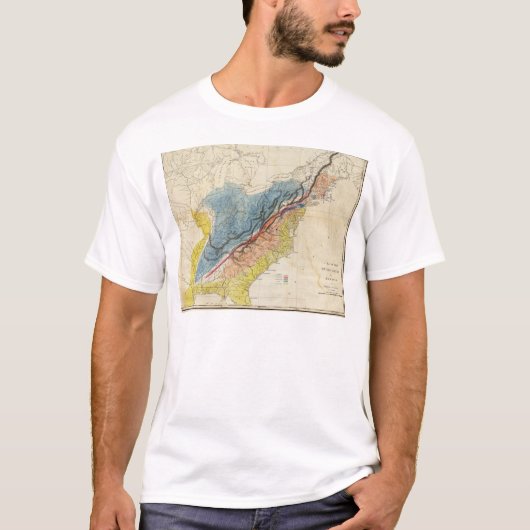 Karte des USA 3 T-Shirt (Vorderseite)