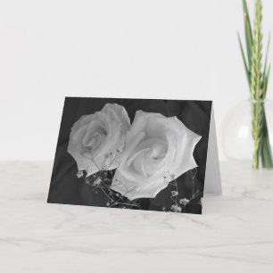 Karte des Valentines Tages- weiße Rosen