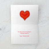 Karte des Valentines Tagesfür Cousin und seine (Innenseite)