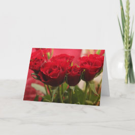 Karte des Valentines Tagesmit Rosen