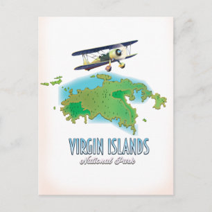 Karte des Virgin Islands National Park