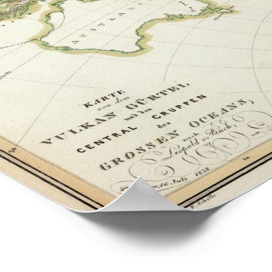 Karte des Volcano Girdle Poster (Ecke)