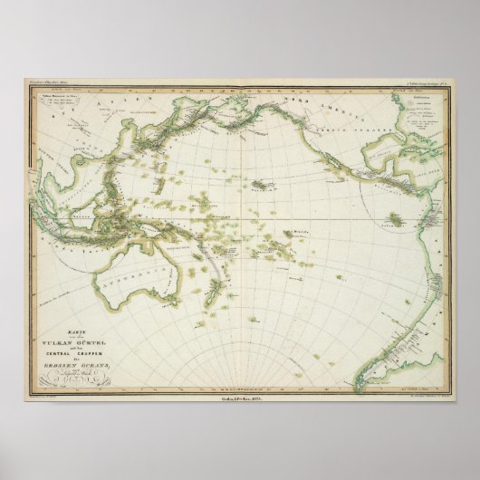 Karte des Volcano Girdle Poster (Vorne)