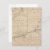 Karte des Wabash-Landkreises (Vorne/Hinten)