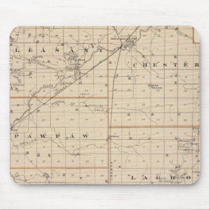 Karte des Wabash-Landkreises Mousepad