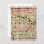 Karte des Washtenaw-Landkreises, Michigan (Vorne/Hinten)