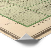 Karte des Webster-Landkreises, Staat von Iowa Poster (Ecke)