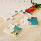 Karte des Weltkarte-Aquarells Puzzle (Seite)