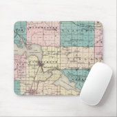 Karte des Winnebago Landkreises, Staat von Wiscons Mousepad (Mit Mouse)