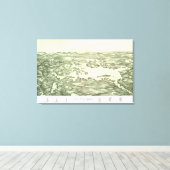 Karte des Winnipesaukee-Sees von 1903 Leinwanddruck (Insitu (Holzboden))