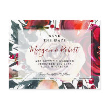 Karte des Winterweihnachtsfeiertags Save the Date