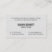 Karte des World (Gold) Finance-Logos (Rückseite)