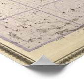 Karte des würdigen Landkreises, Staat von Iowa Poster (Ecke)