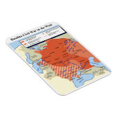 Karte des Zivilen Krieges Russlands im Westen 1918 Magnet (Rechte Seite)