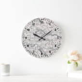 KARTE: DEUTSCHLAND UND ÖSTERREICH GROßE WANDUHR (Zuhause)