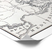 KARTE: DEUTSCHLAND UND ÖSTERREICH POSTER (Ecke)