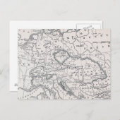 KARTE: DEUTSCHLAND UND ÖSTERREICH POSTKARTE (Vorne/Hinten)