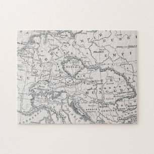 KARTE: DEUTSCHLAND UND ÖSTERREICH PUZZLE