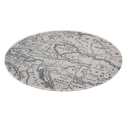 KARTE: DEUTSCHLAND UND ÖSTERREICH SCHNEIDEBRETT (Ecke)