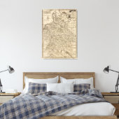Karte Deutschlands Leinwanddruck (Insitu (Schlafzimmer))