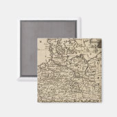 Karte Deutschlands Magnet (Vorderseite/Rückseite)