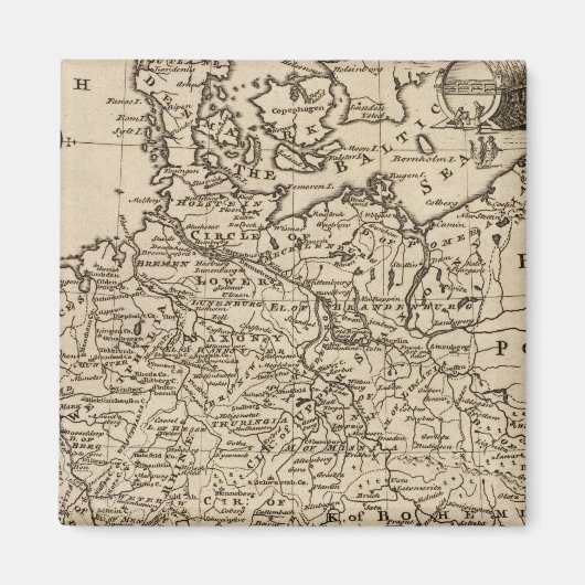 Karte Deutschlands Magnet (Vorne)