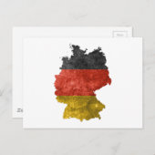 Karte Deutschlands mit Flaggenfarben (Vorne/Hinten)