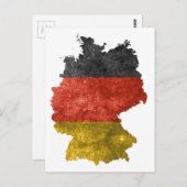 Karte Deutschlands mit Flaggenfarben (Vorne/Hinten)