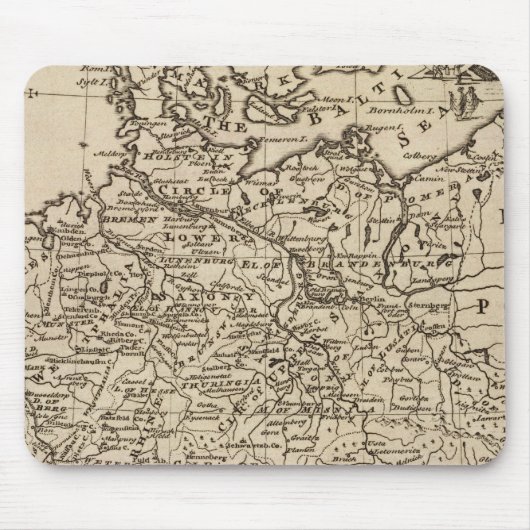 Karte Deutschlands Mousepad (Vorne)