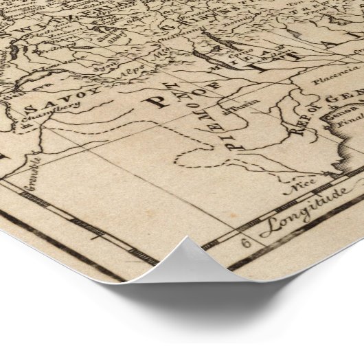 Karte Deutschlands Poster (Ecke)