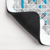 Karte diamant-Art-Grafik der China-| der Kristall Mousepad (Ecke)